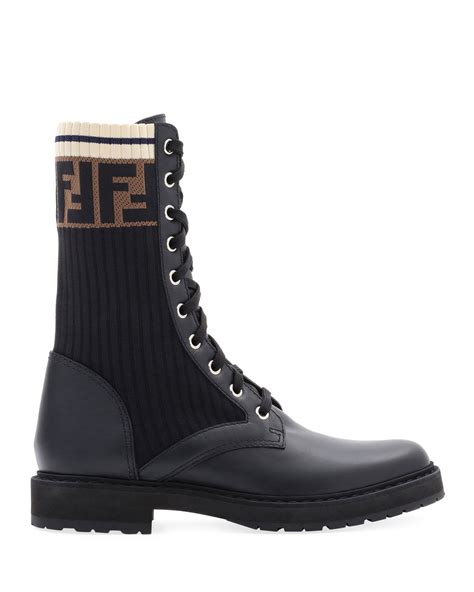 fendi blue boots|fendi military boots.